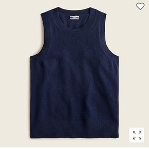 NWT Cashmere Crewneck Sweater Shell (Navy)